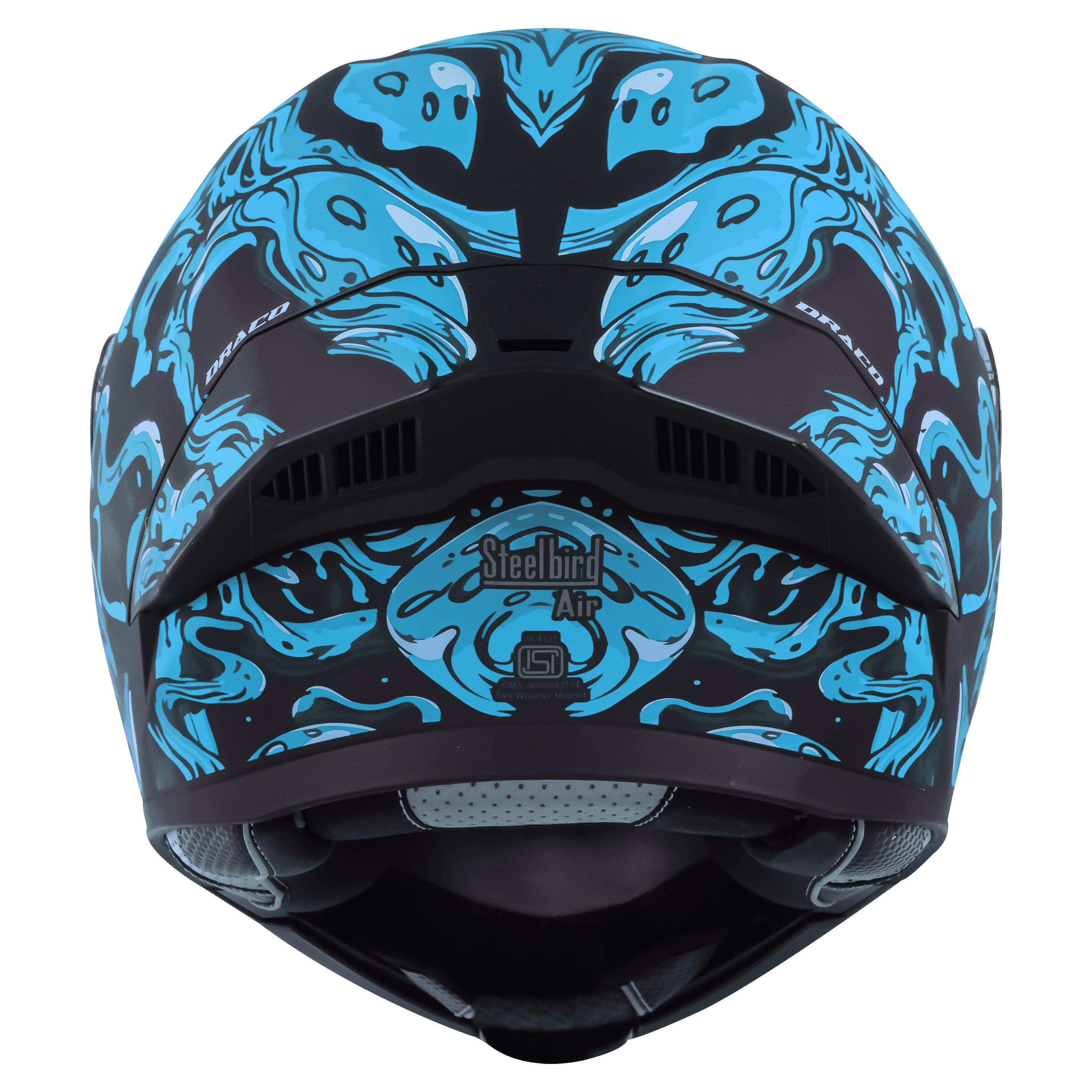 SBA-20 DRACO MAT BLACK WITH JAZZ BLUE